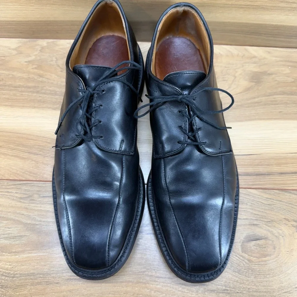 Allen Edmonds Mens Shoes 9 D Warren Black Leather Dress Oxfords Shoes